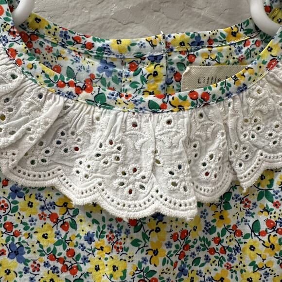 NWT Little Bird by Jools Oliver Ditsy Floral Eyelet Collar Short Sleeve Shirt - Picture 6 of 8